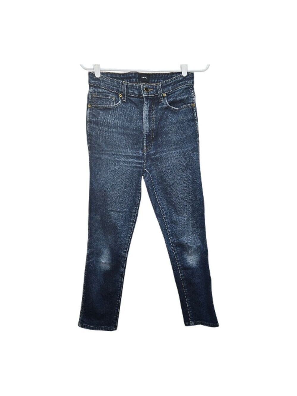 Khaite Vanessa High Rise Straight Crop Jeans 27
